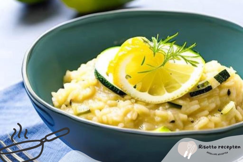 Risotto met courgette en citroen