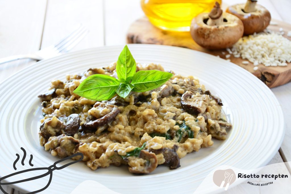 Risotto met truffel en paddestoelen